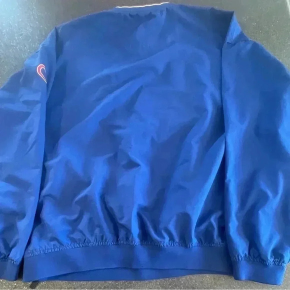 Vintage Y2K Nike MLB Chicago Cubs Blue Pullover Center Swoosh Jacket Sz XL - Picture 12 of 14